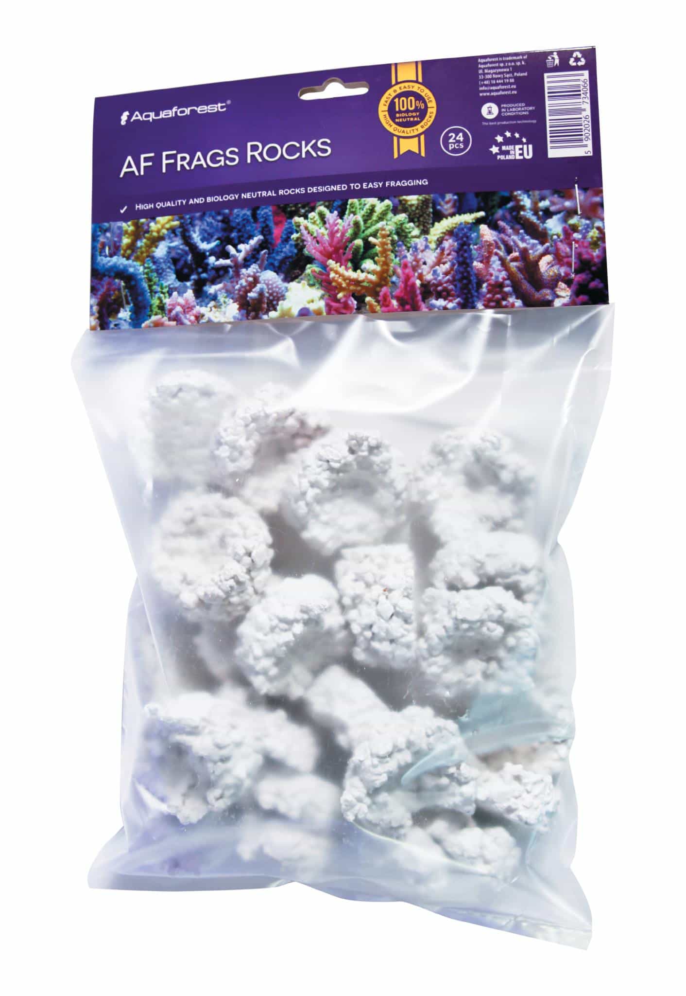 Aquaforest AF Frag Rocks White 24 pcs