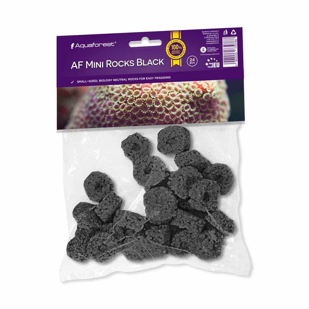 Aquaforest AF Mini Rocks Black 24 pcs