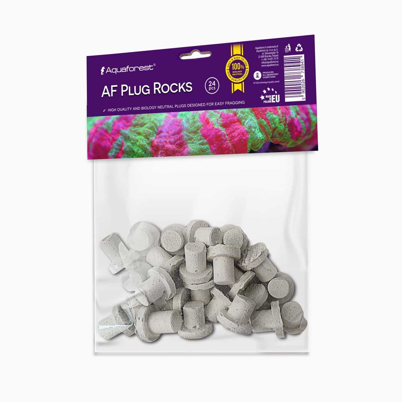 Aquaforest AF Plug Rocks White 24 pcs- Podstawki dla koralowców