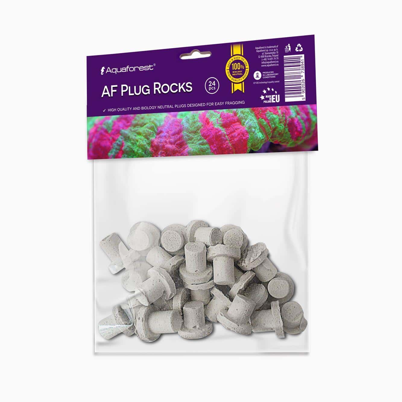 Aquaforest AF Plug Rocks White 24 pcs- Podstawki dla koralowców