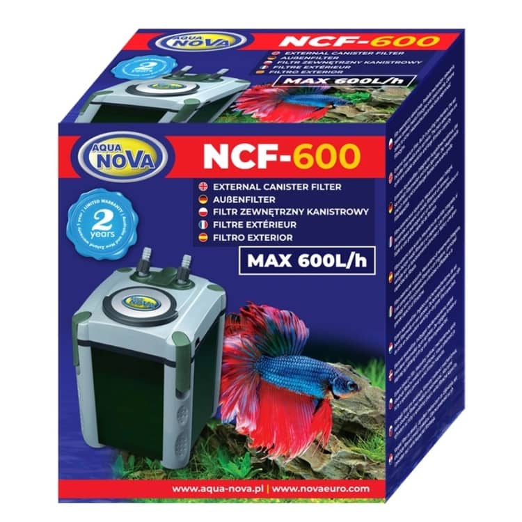 Aqua Nova NCF-600 filtr zewnętrzny do akwarium + gratisy