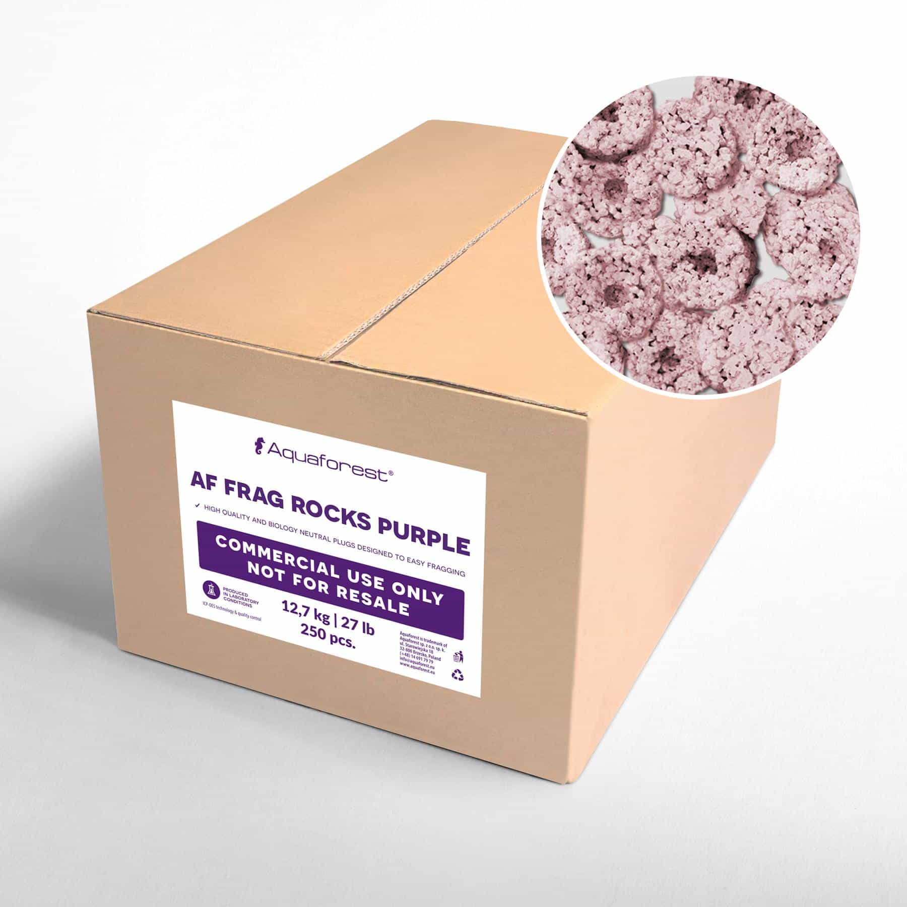 Aquaforest AF Frag Rocks Purple 250 pcs. Commercial